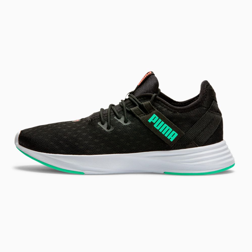 Puma Radiate XT Pattern Női Edzőcipő - Fekete/Zöld ( Hungary - FHKSC9156 )